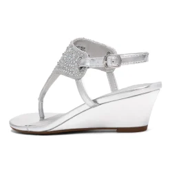 Low Wedge Dress Sandals