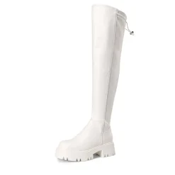 Lug Sole Over The Knee Boots