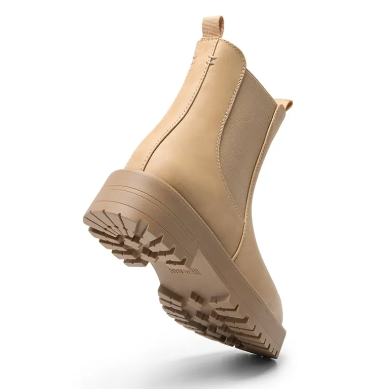 Lug-Sole Slip-on Chelsea boots