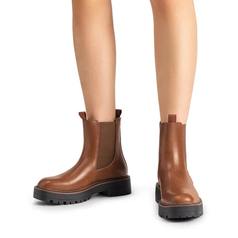 Lug-Sole Slip-on Chelsea boots