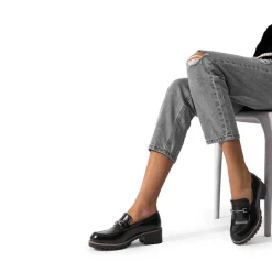 Lug Sole Slip-On Chunky Loafers