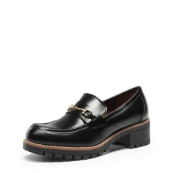 Lug Sole Slip-On Chunky Loafers