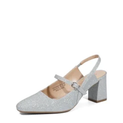 Mary Jane Slingback Chunky Heel Pumps