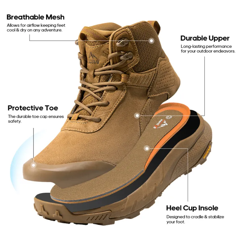 Men’s Breathable Waterproof Tactical Work Boots