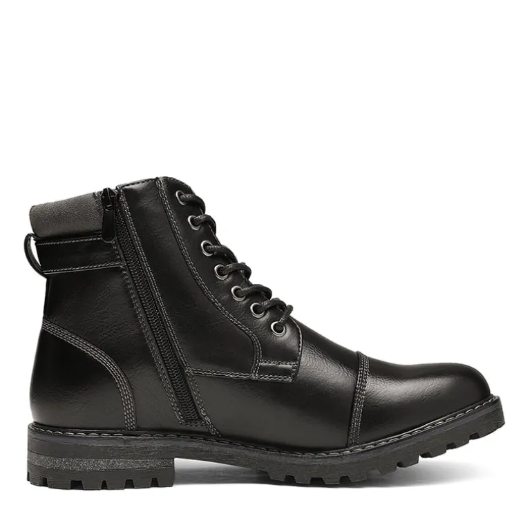 Men's Cap-Toe Oxford Motorcycle Boots