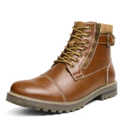 Men's Cap-Toe Oxford Motorcycle Boots