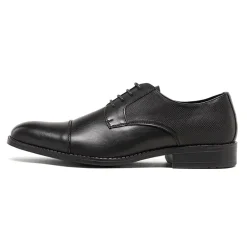 Men's Cap-Toe PU Leather Oxford Shoes