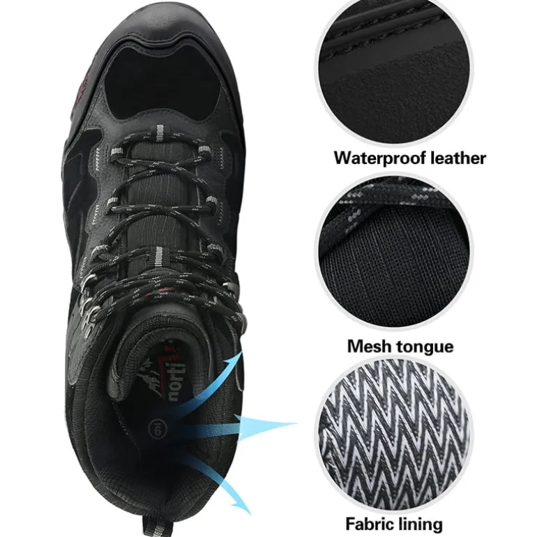 Men's Cap-Toe Suede Waterproof Hiking Boots