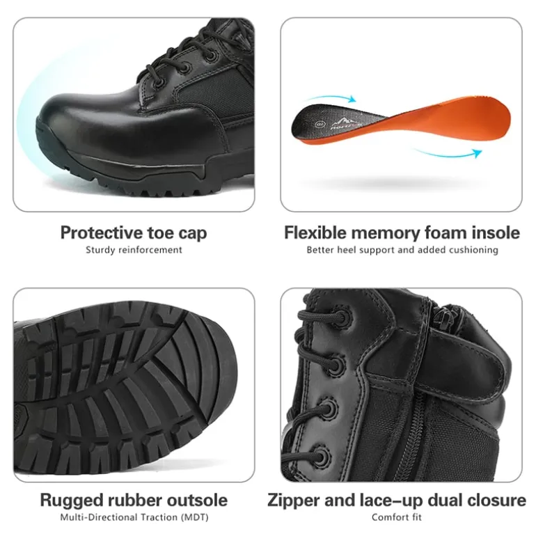 Men's Cap-Toe Tactical Research Work Boots