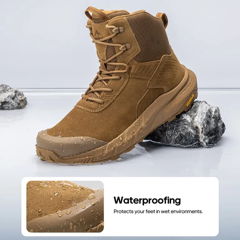 Men’s High-Top Waterproof Tactical Work Boots