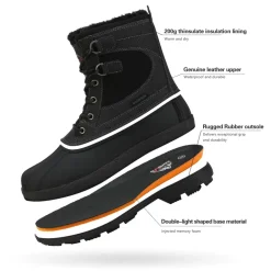 Men's Insulated Waterproof Snow Boots
