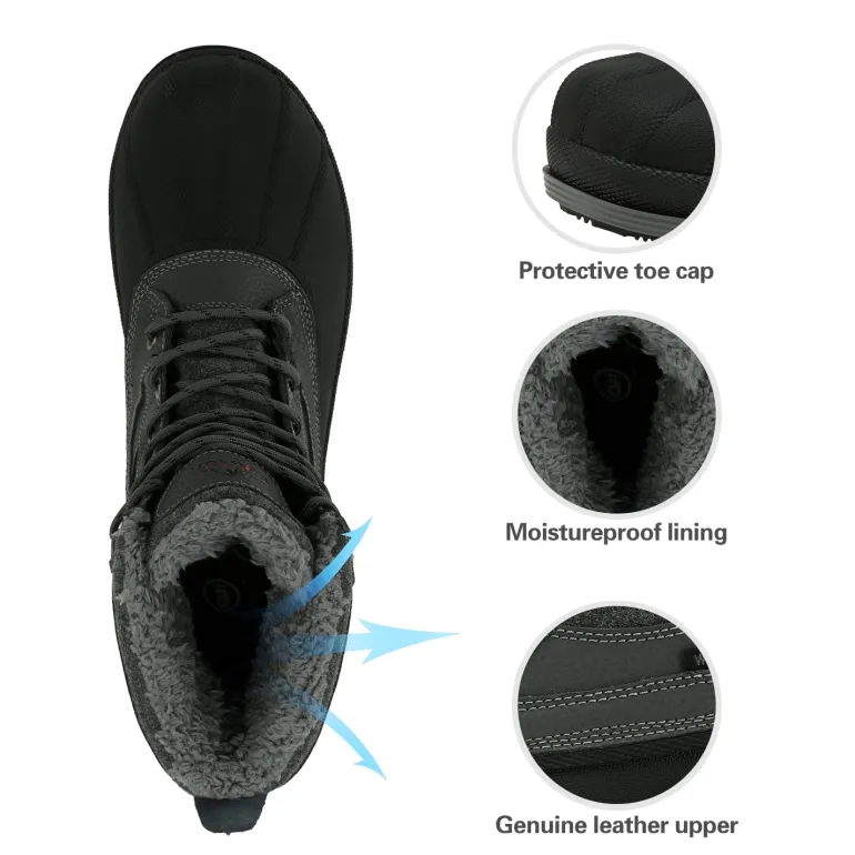 Men's Insulated Waterproof Snow Boots