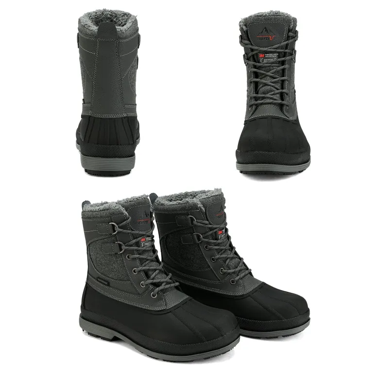 Men's Insulated Waterproof Snow Boots