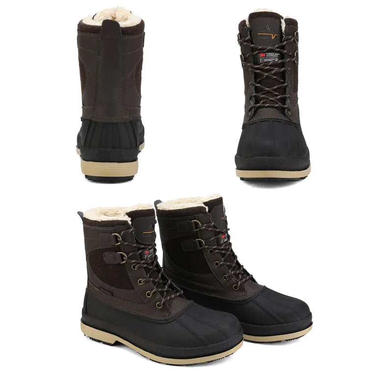 Men's Insulated Waterproof Snow Boots