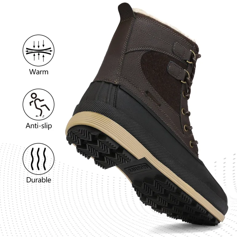 Men's Insulated Waterproof Snow Boots