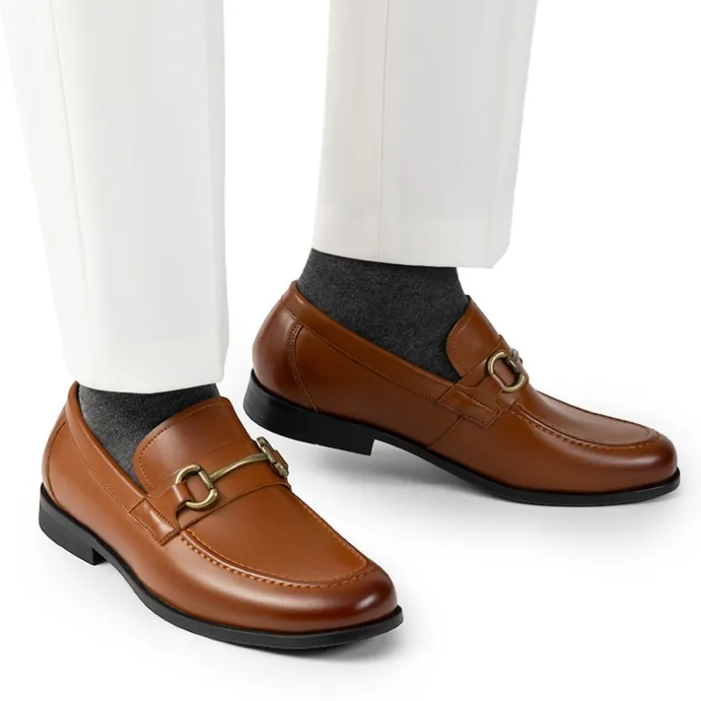 Men's Metallic Dress Loafer Shoes