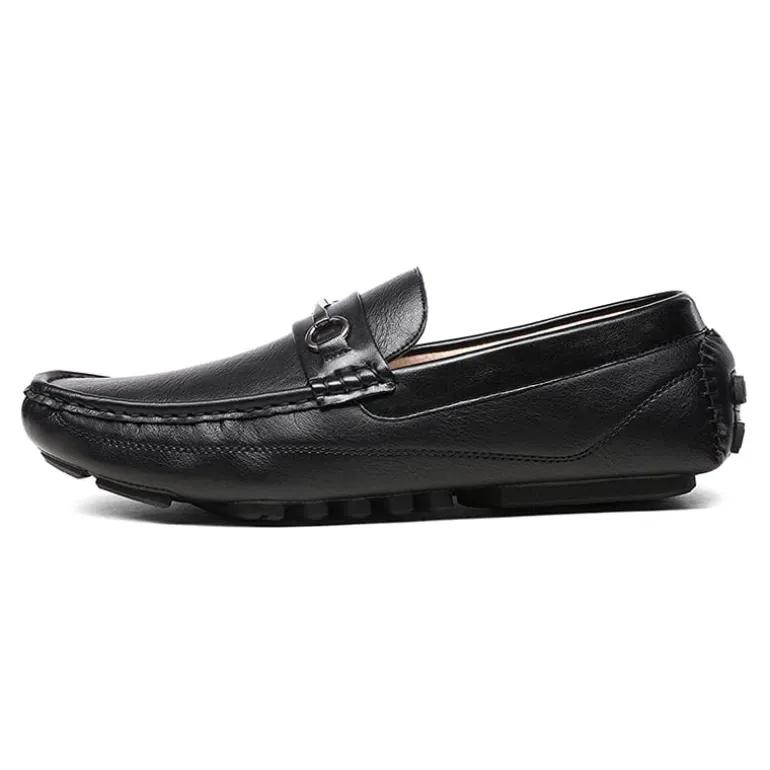 Men's Moc-Toe Horsebit Driving Loafers