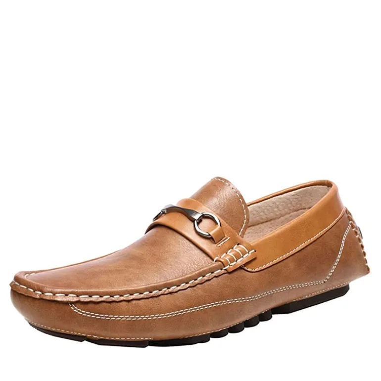 Men's Moc-Toe Horsebit Driving Loafers
