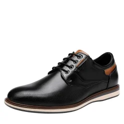 Men's Plain-Toe Business Casual Sneakers