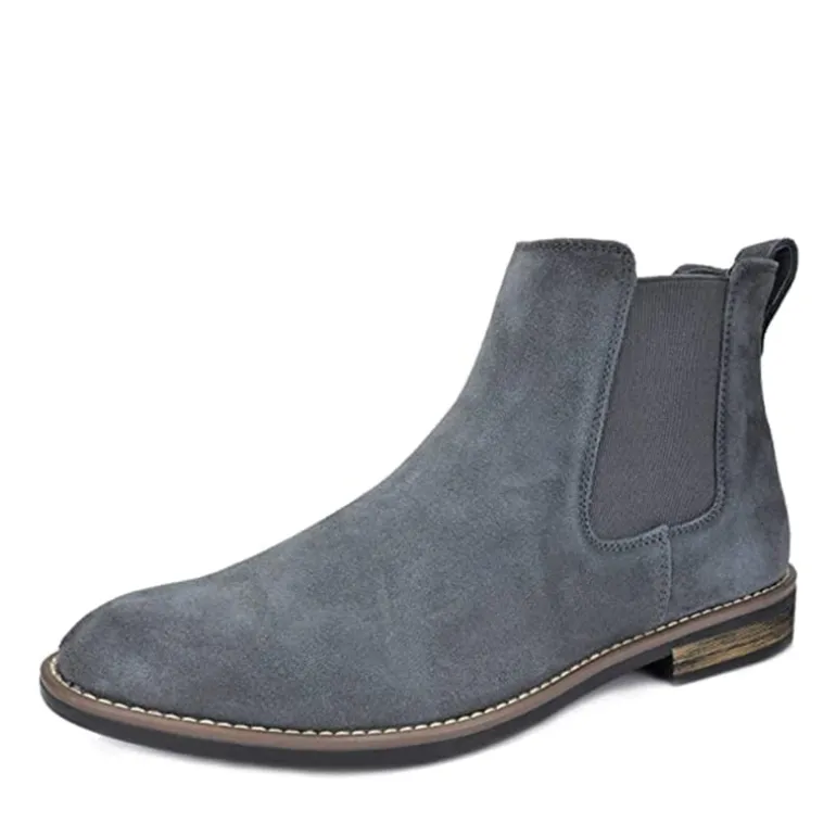 Men's Plain-Toe Suede Chelsea Boots