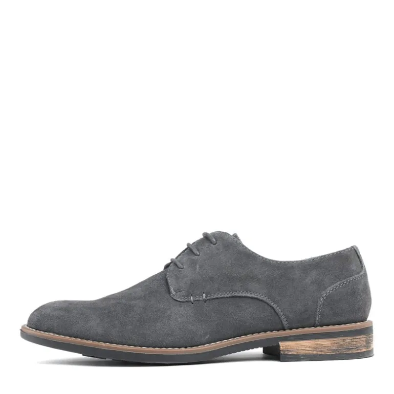 Men's Plain-Toe Suede Oxford Shoes