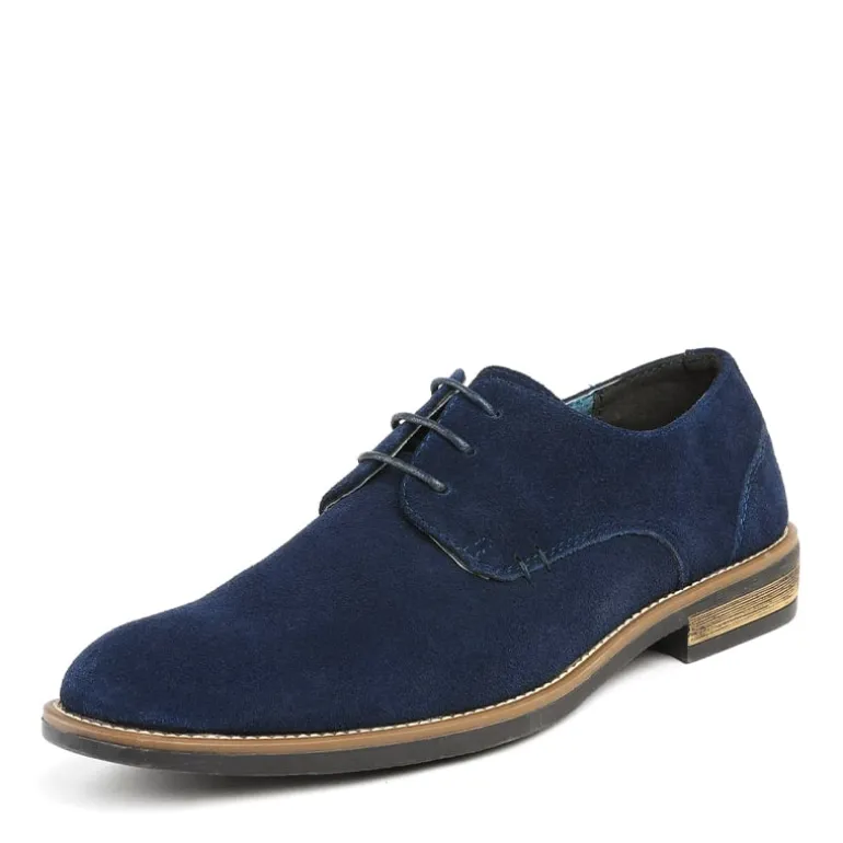 Men's Plain-Toe Suede Oxford Shoes