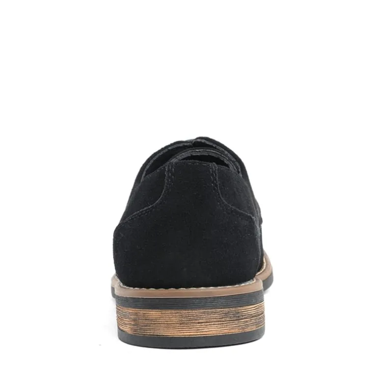 Men's Plain-Toe Suede Oxford Shoes