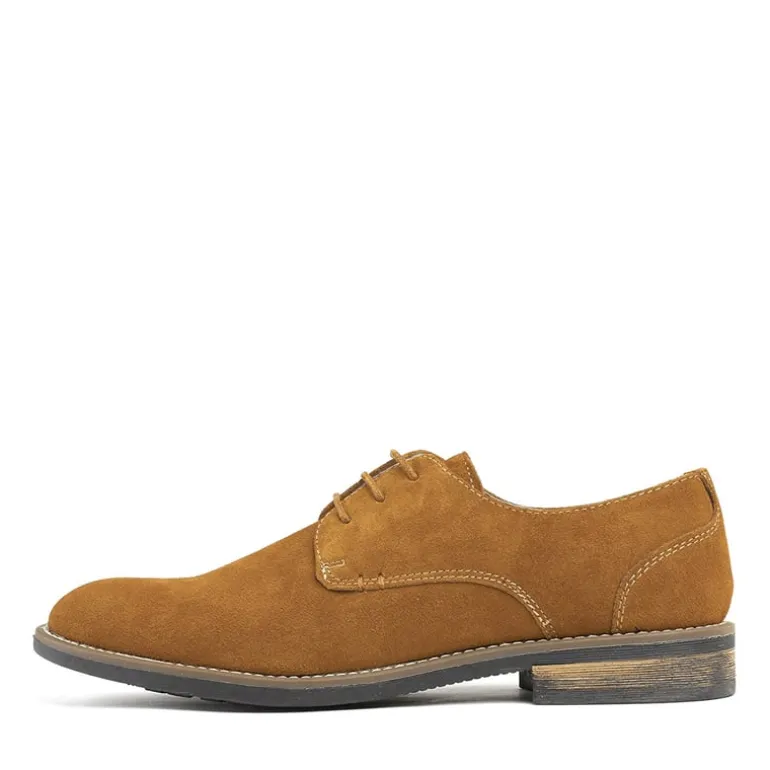 Men's Plain-Toe Suede Oxford Shoes