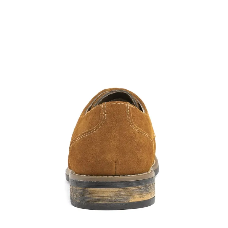 Men's Plain-Toe Suede Oxford Shoes