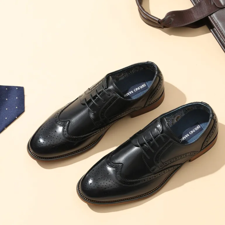 Men's PU Leather Wingtip Dress Shoes