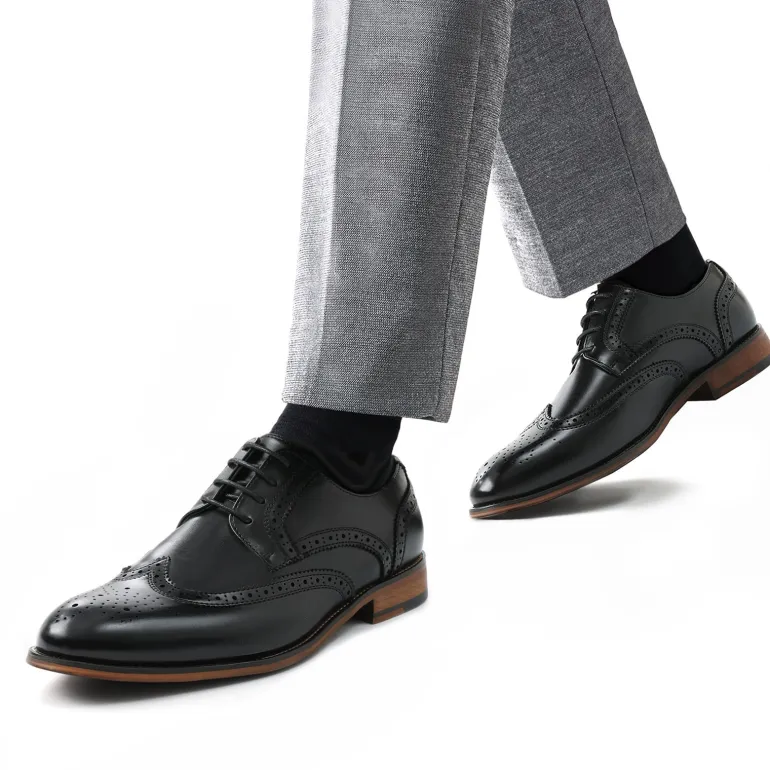 Men's PU Leather Wingtip Dress Shoes