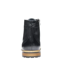 Men's Side Zipper Wingtip Boots