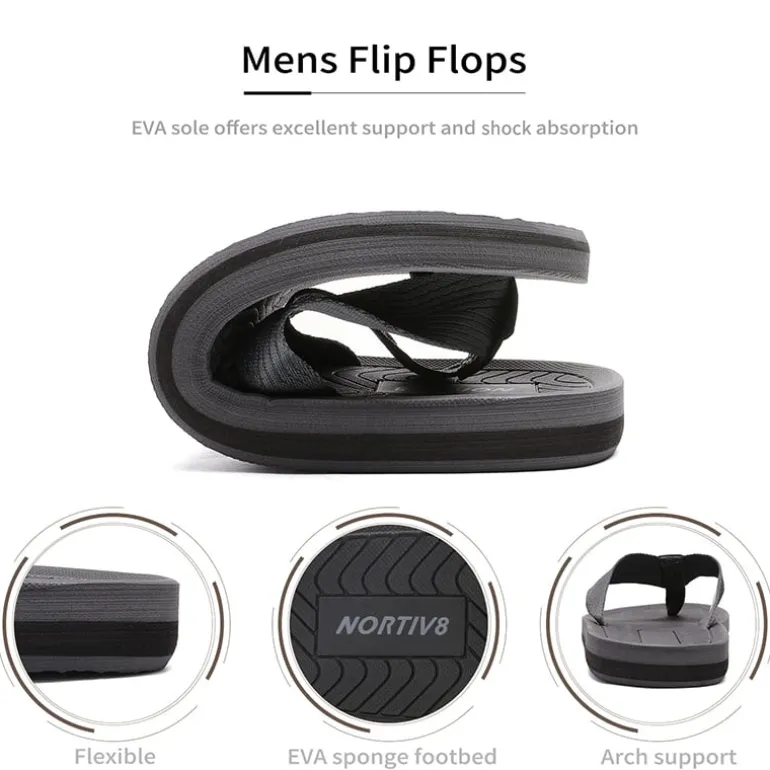 Men's Slip-On Canvas Flip Flops