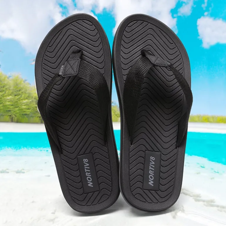 Men's Slip-On Canvas Flip Flops