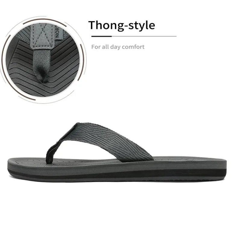 Men's Slip-On Canvas Flip Flops
