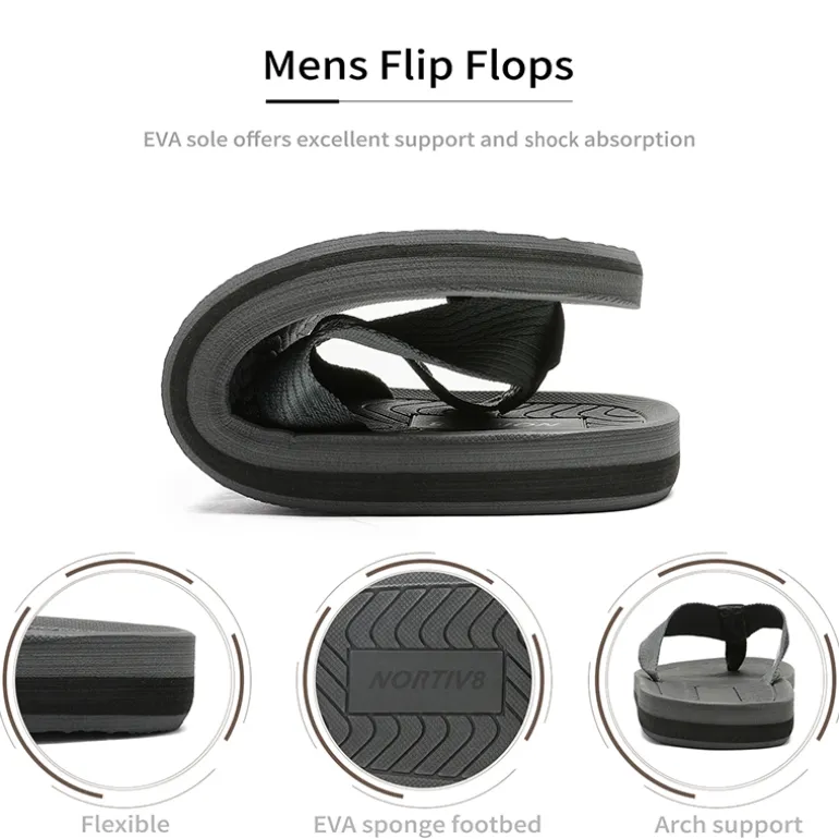 Men's Slip-On Canvas Flip Flops