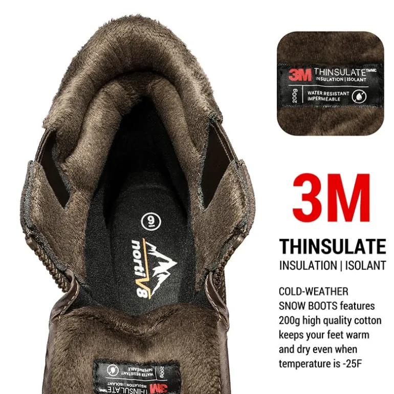 Men's Suede Thinsulate Snow Boots