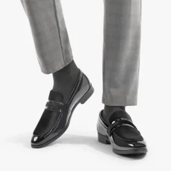 Men's Tuxedo Vegan Leather Slip-On Loafers