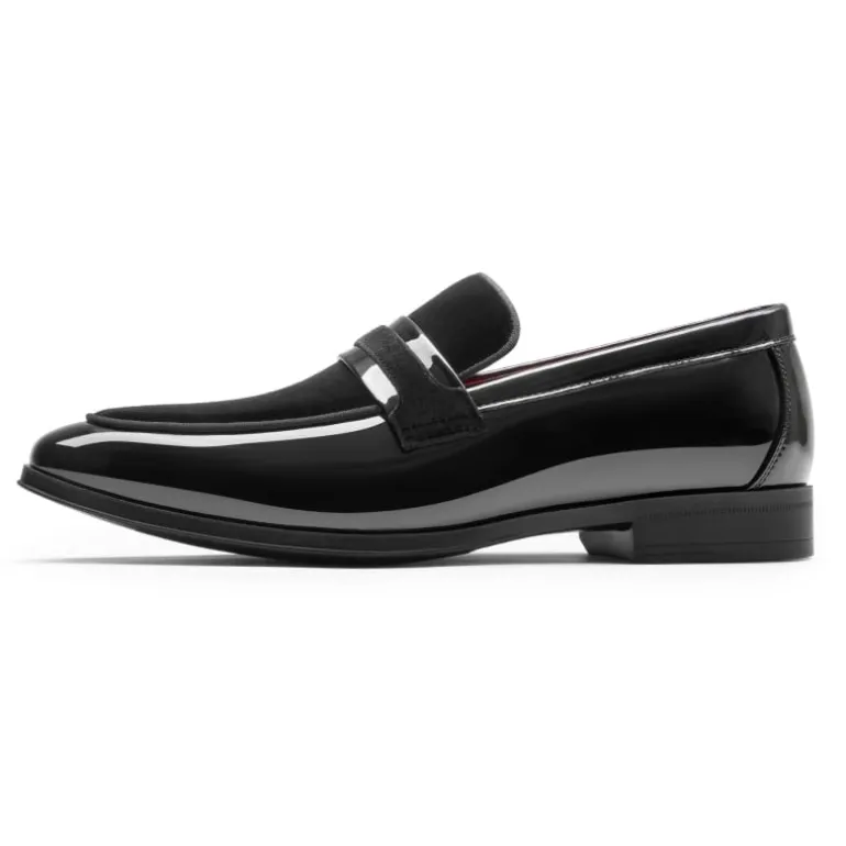 Men's Tuxedo Vegan Leather Slip-On Loafers