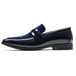 Men's Tuxedo Vegan Leather Slip-On Loafers