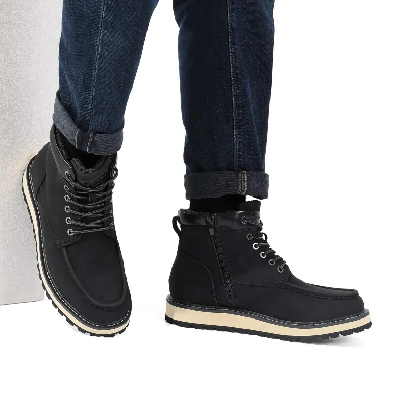 Men's Warm Moc Toe Boots