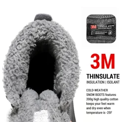 Men's Waterproof Insulated Snow Boots【Wide Fit】