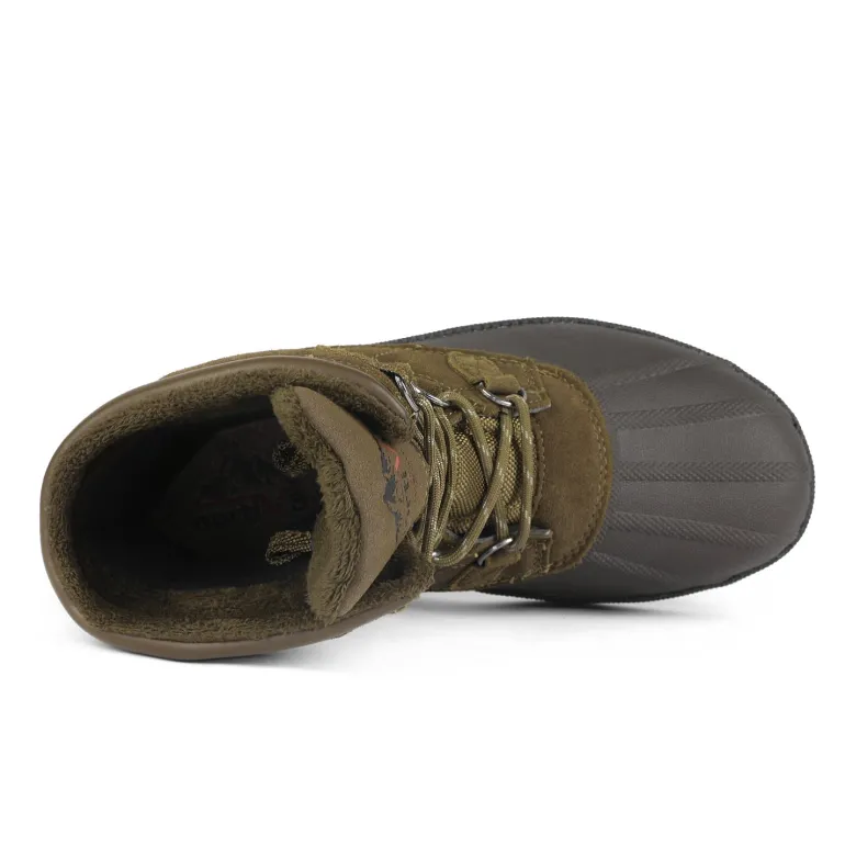 Men's Waterproof Suede Insulated Snow Boots