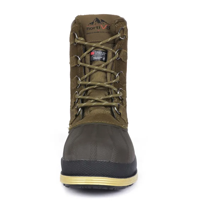 Men's Waterproof Suede Insulated Snow Boots