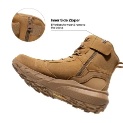 Men’s Wide-Fit Zip-Up Hiking Boots