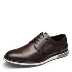 Men's Wide Vegan Leather Dress Sneakers