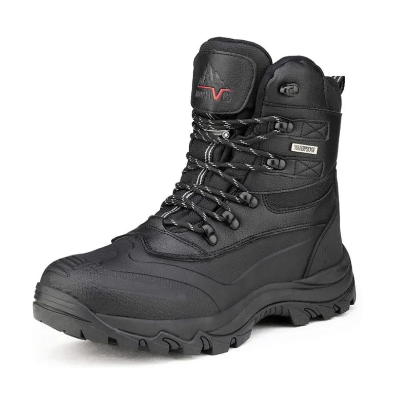 Men's Wide Waterproof Insulated Snow Boots