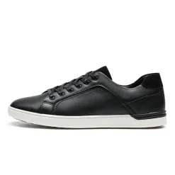 Men's Wide Width PU Leather Fashion Sneakers