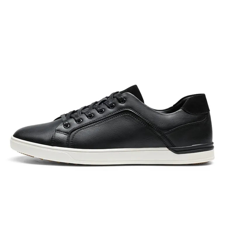 Men's Wide Width PU Leather Fashion Sneakers