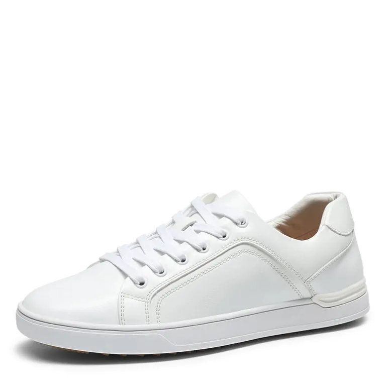 Men's Wide Width PU Leather Fashion Sneakers
